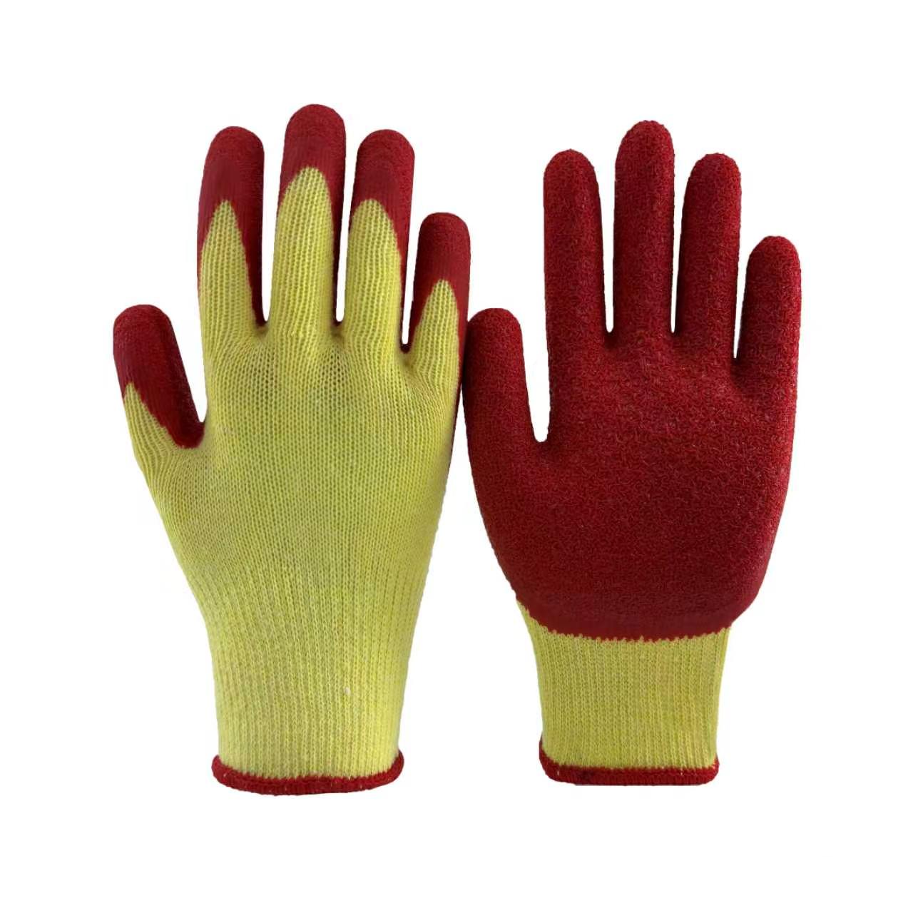 10 Gauge Cotton Gloves with Latex Coating