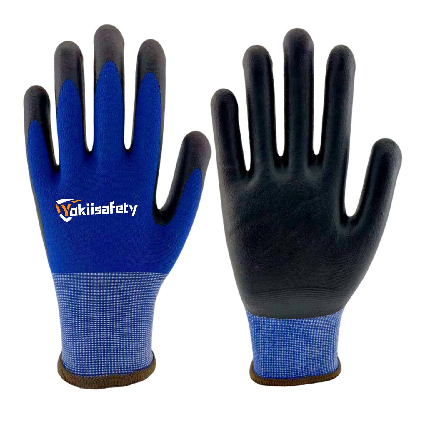 18 Gauge Nylon Gloves With Nitrile Foam Coating