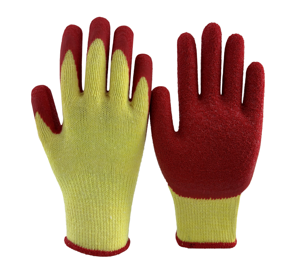 10 Gauge Cotton Gloves with Latex Coating