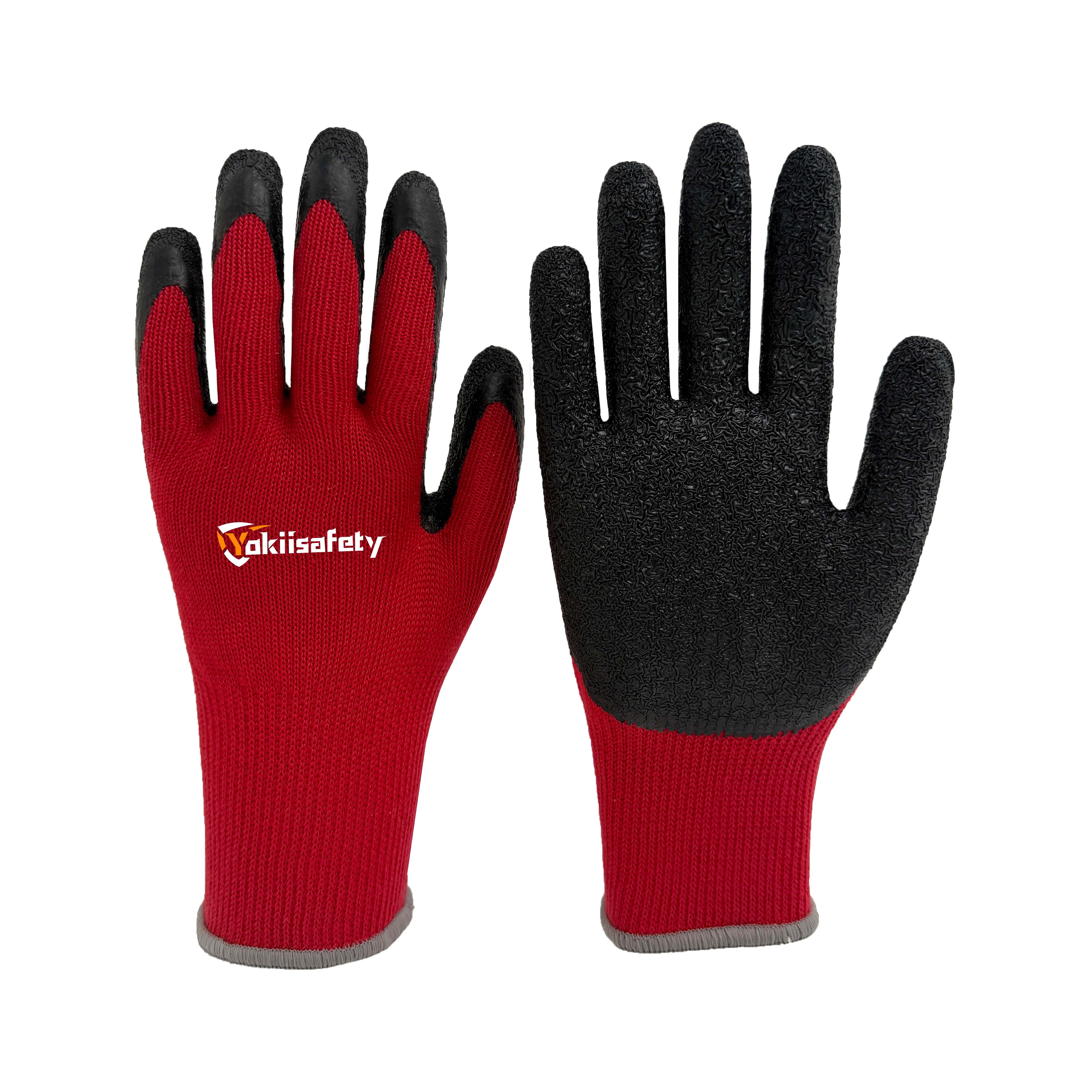 13 Gauge Polyester Gloves with Latex Coating