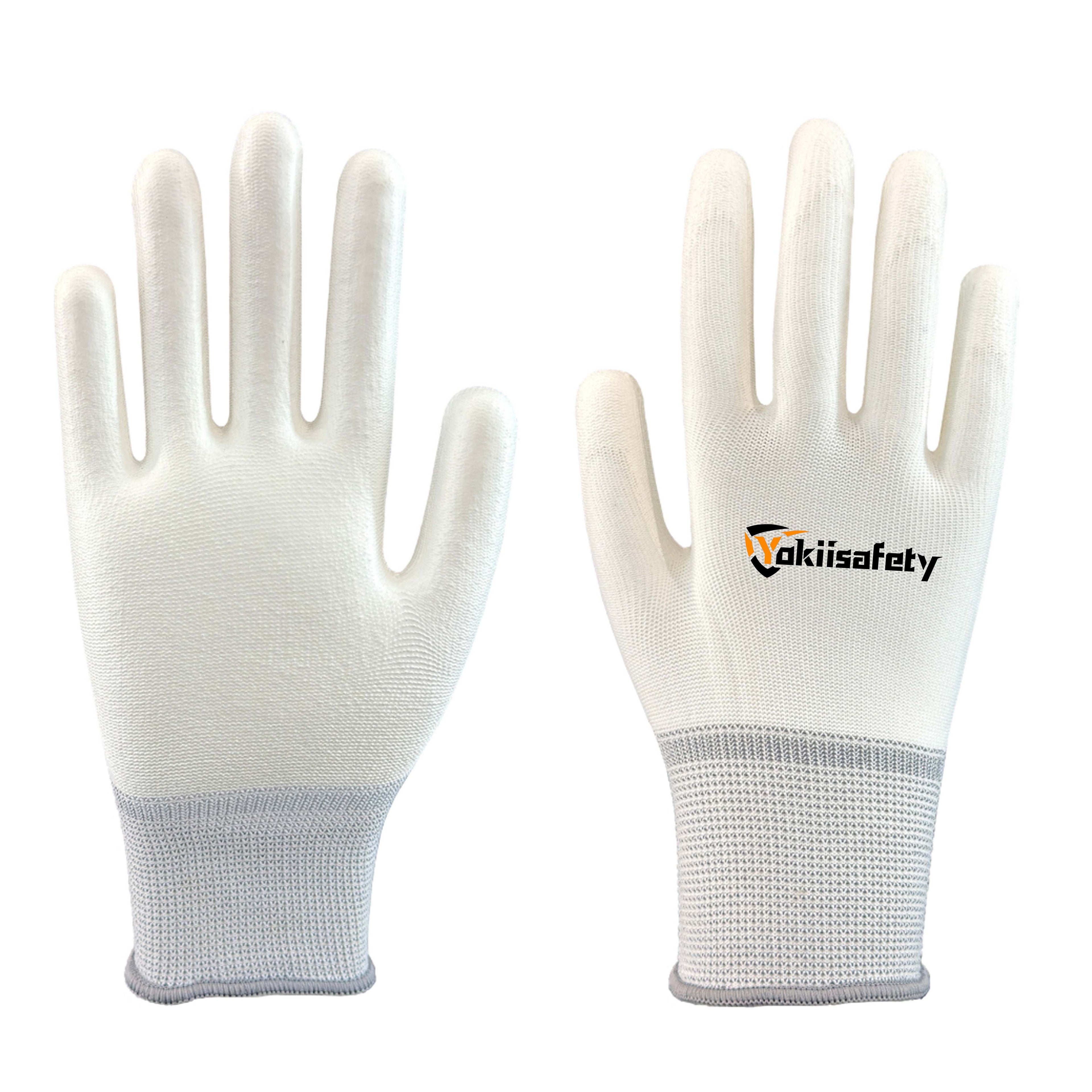 13 Gauge Polyester PU Coated Gloves