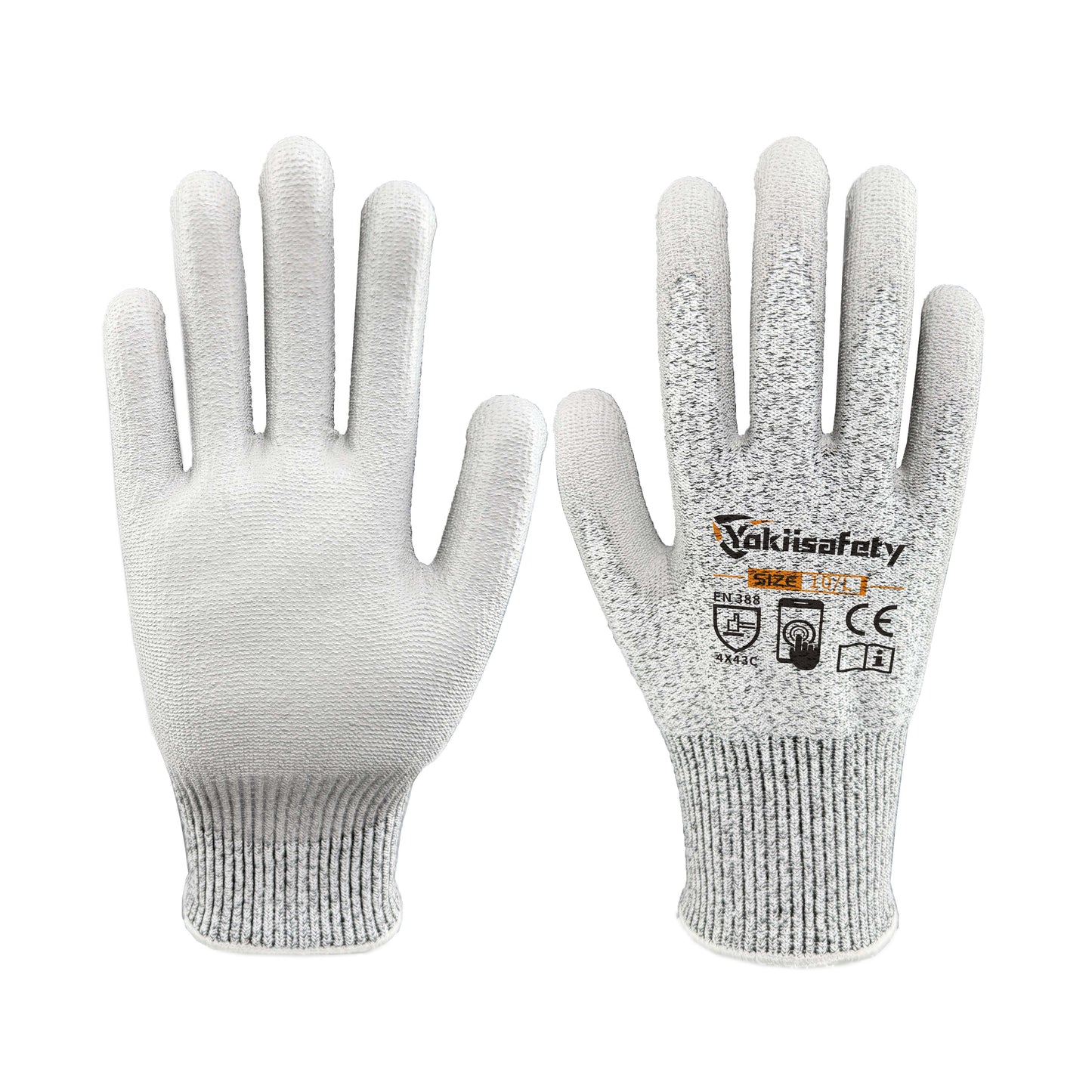 13 Gauge Cut Resistant Gloves With PU Coating