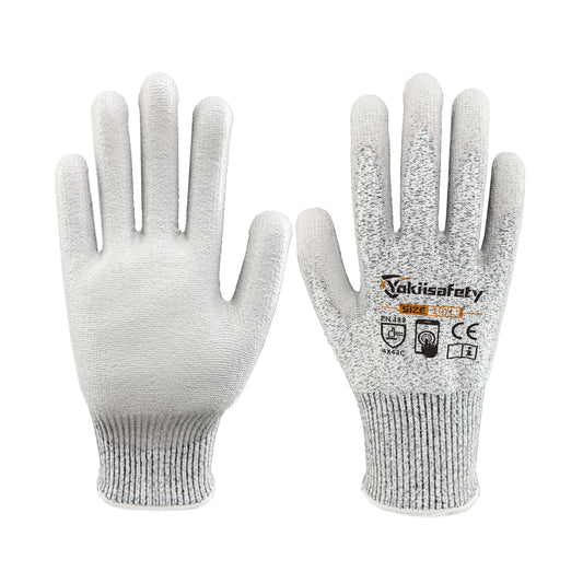 13 Gauge Cut Resistant Gloves With PU Coating