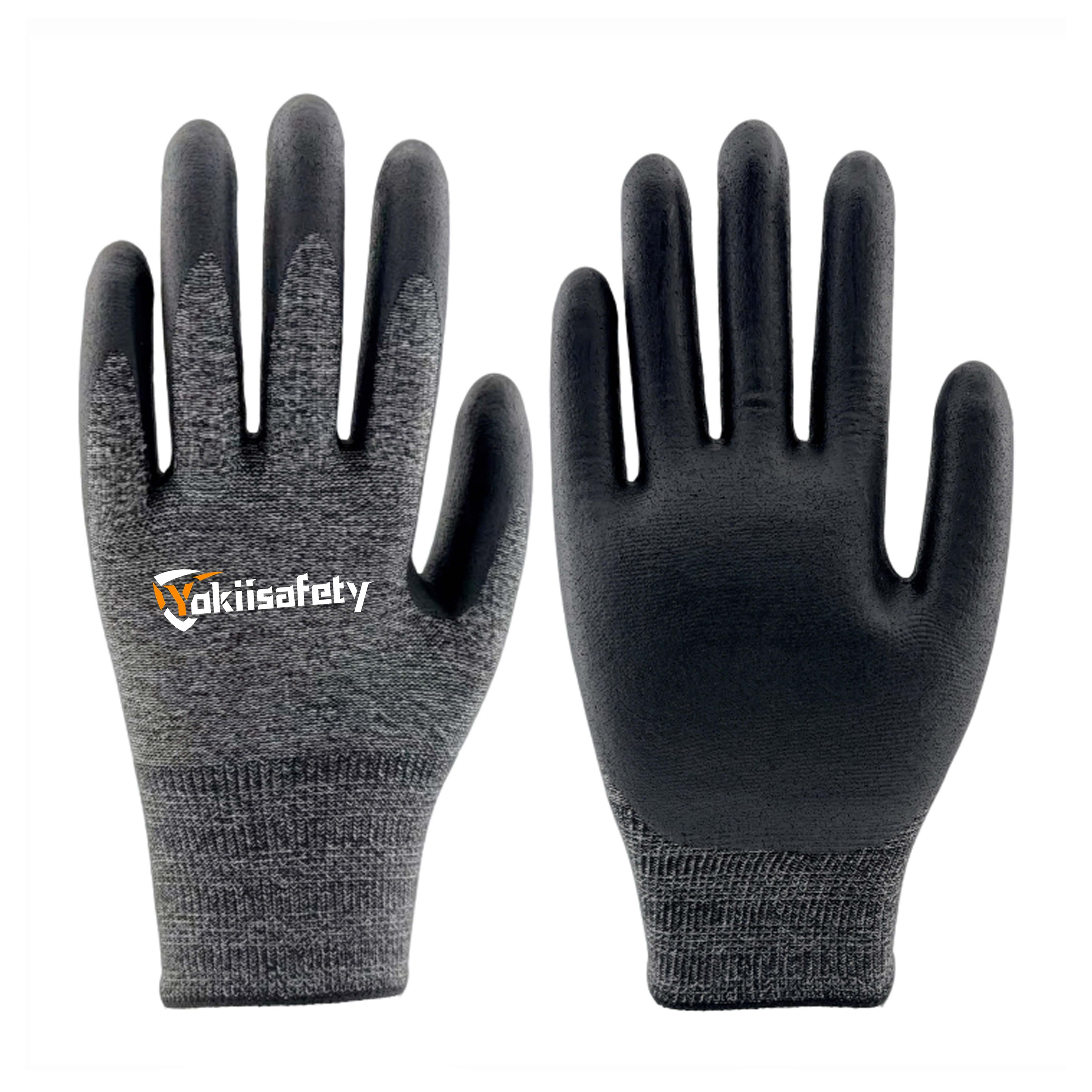13 Gauge Polyester & Nylon Blended Gloves with Nitrile Foam Coating