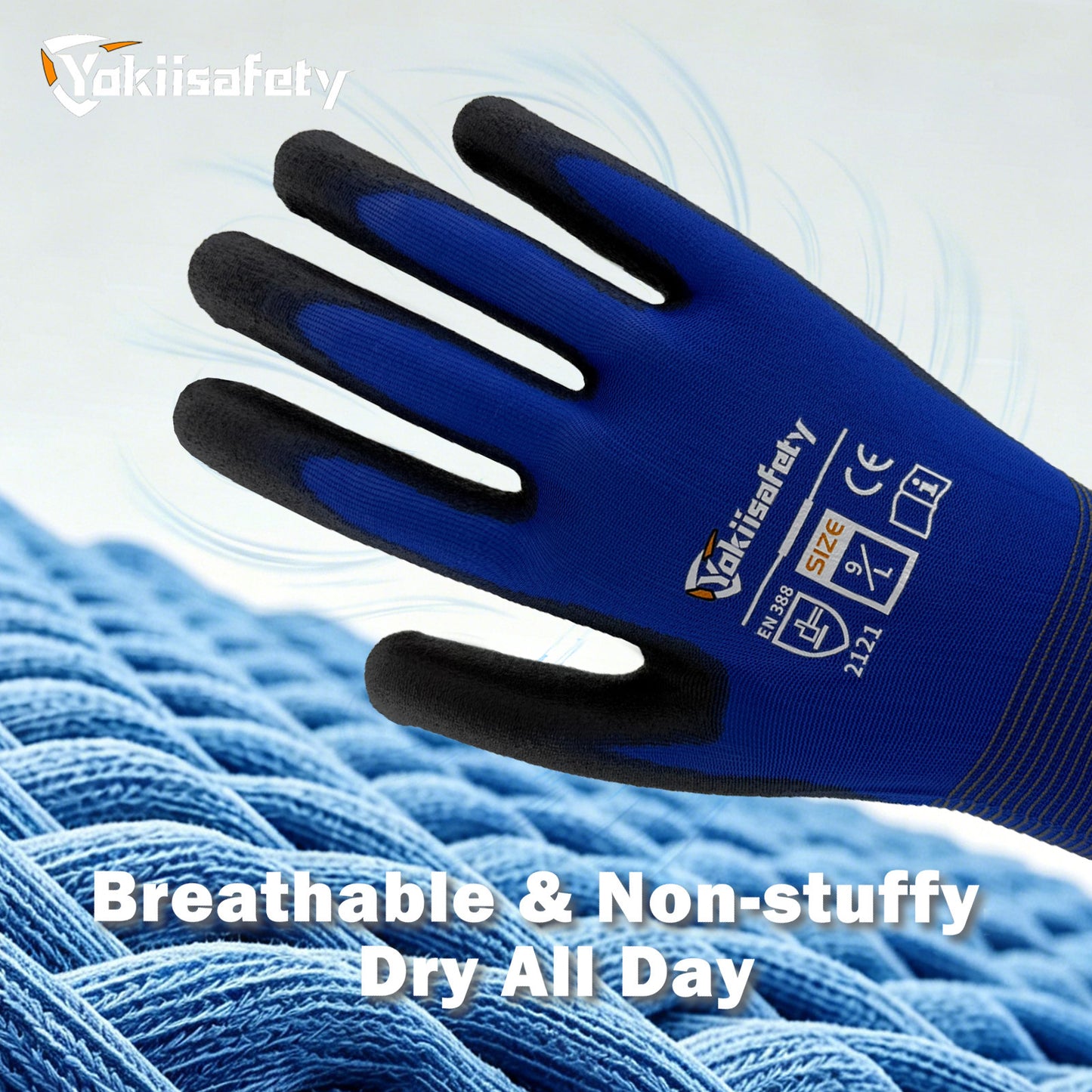 18 Gauge Nylon PU Coated Gloves