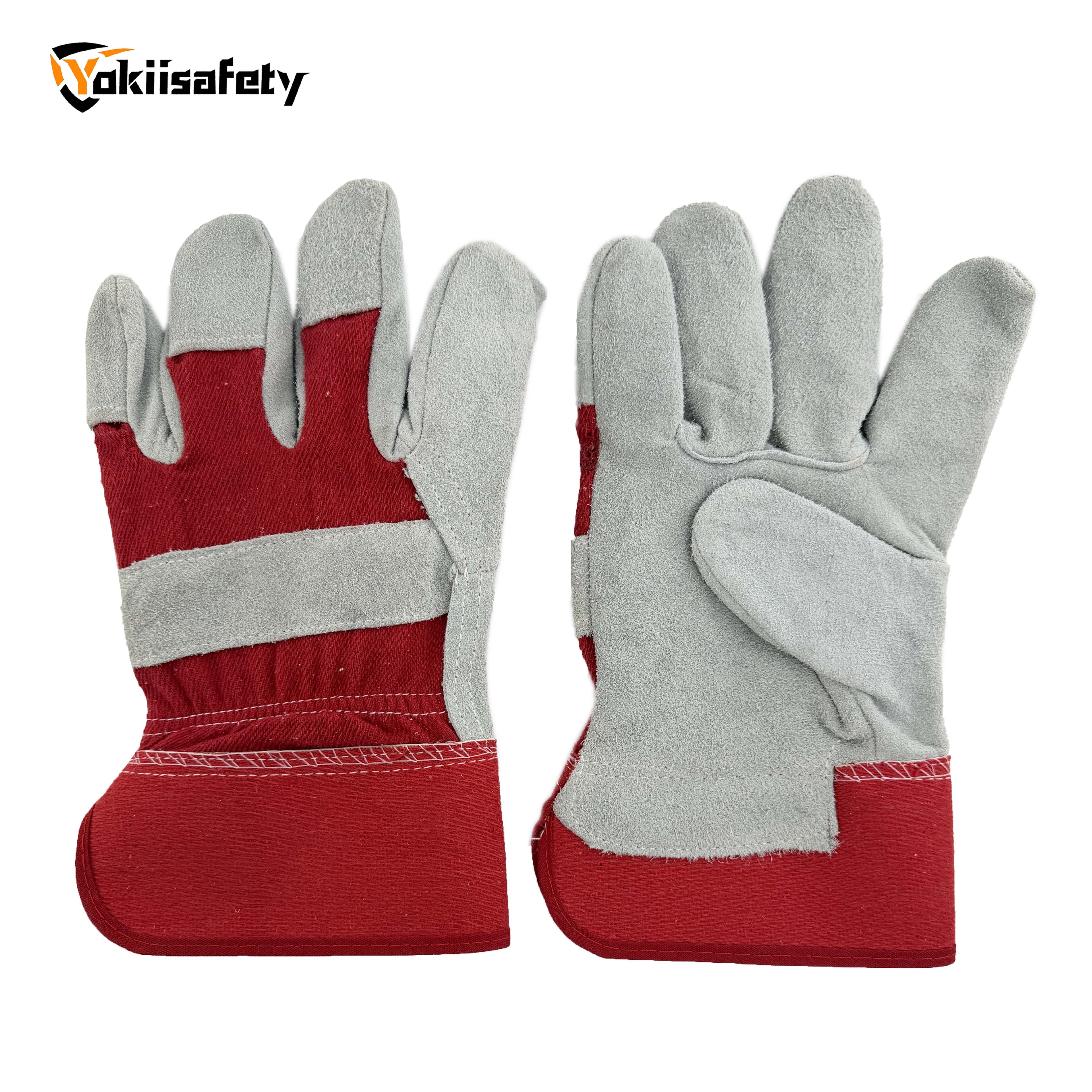 Split Cow Leather Gloves